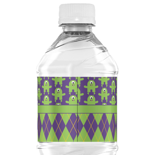 Astronaut, Aliens & Argyle Water Bottle Label - Back View