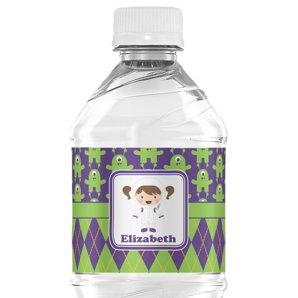 Custom Astronaut, Aliens & Argyle Water Bottle Labels - Custom Sized (Personalized)