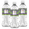 Astronaut, Aliens & Argyle Water Bottle Labels - Front View