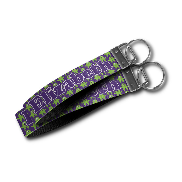Astronaut, Aliens & Argyle Webbing Keychain FOBs - Size Comparison
