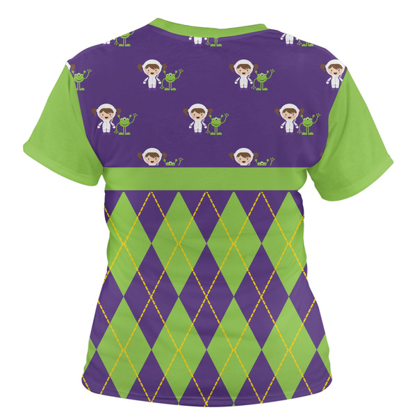Astronaut, Aliens & Argyle Women's T-shirt Back