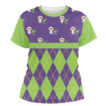 Astronaut, Aliens & Argyle Women's Crew T-Shirt - X Large