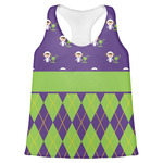 Astronaut, Aliens & Argyle Womens Racerback Tank Top - 2X Large