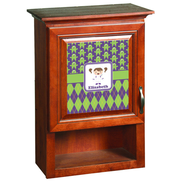 Astronaut, Aliens & Argyle Wooden Cabinet Decal (Medium)