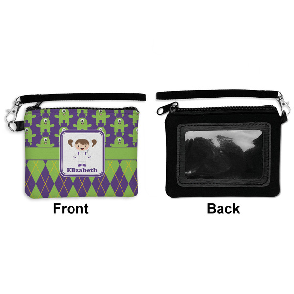Astronaut, Aliens & Argyle Wristlet ID Cases - Front & Back