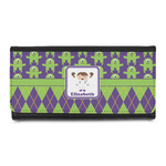 Astronaut, Aliens & Argyle Leatherette Ladies Wallet (Personalized)