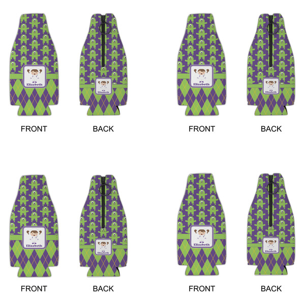 Astronaut, Aliens & Argyle Zipper Bottle Cooler - Set of 4 - APPROVAL