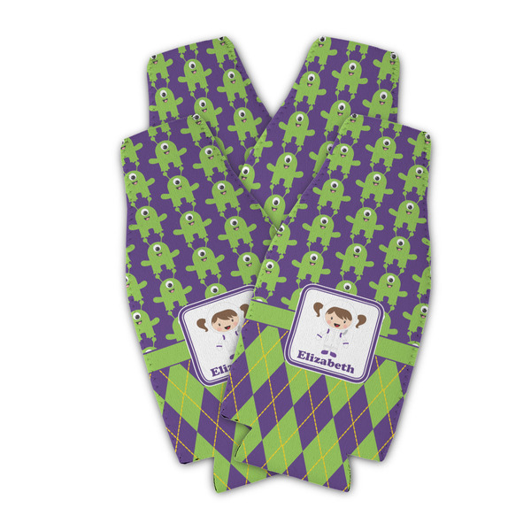 Astronaut, Aliens & Argyle Zipper Bottle Cooler - Set of 4 - PARENT MAIN (flat)