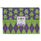 Astronaut, Aliens & Argyle Zipper Pouch - Large - 12.5"x8.5" (Personalized)