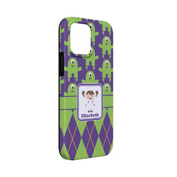 Astronaut, Aliens & Argyle iPhone Case - Rubber Lined - iPhone 13 Mini (Personalized)