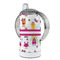 Girly Monsters 12 oz Stainless Steel Sippy Cups - FULL (back angle)