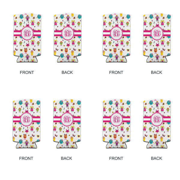 Girly Monsters 12oz Tall Can Sleeve - Set of 4 - APPROVAL