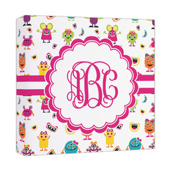 Girly Monsters Canvas Print - 12x12 (Personalized)