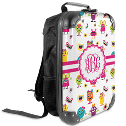 Girly Monsters Kids Hard Shell Backpack (Personalized)