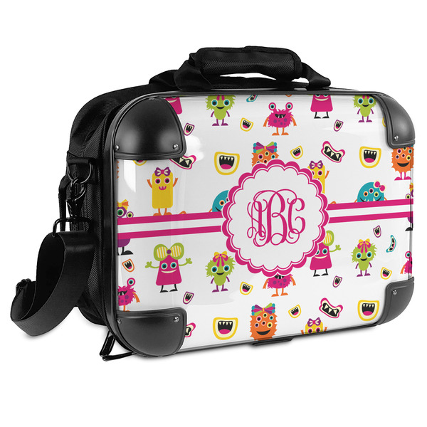 Custom Girly Monsters Hard Shell Briefcase - 15" (Personalized)