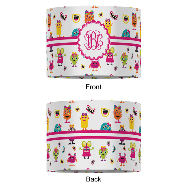 Girly Monsters 16" Drum Lampshade - APPROVAL (Fabric)