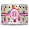 Girly Monsters 16" Drum Lampshade - FRONT (Fabric)