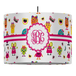 Girly Monsters Drum Pendant Lamp (Personalized)