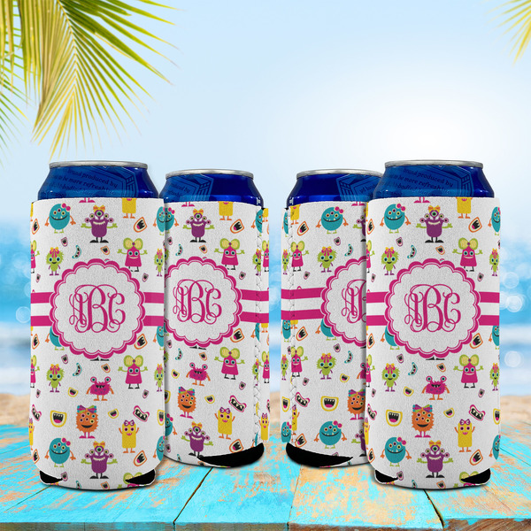 Girly Monsters 16oz Can Sleeve - Set of 4 - LIFESTYLE