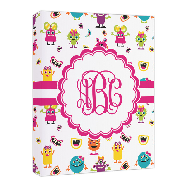 Custom Girly Monsters Canvas Print - 16x20 (Personalized)
