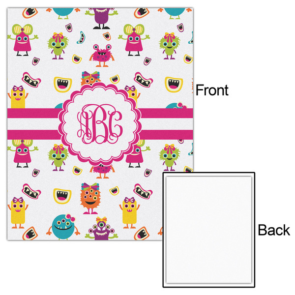 Girly Monsters 16x20 - Matte Poster - Front & Back