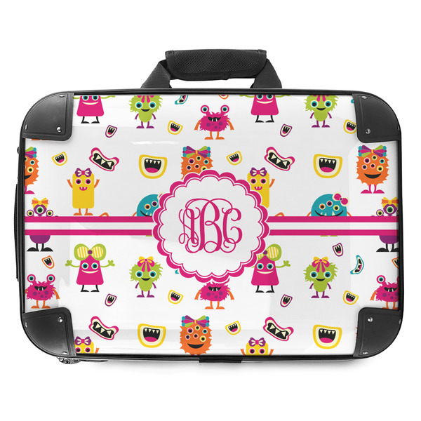 Custom Girly Monsters Hard Shell Briefcase - 18" (Personalized)