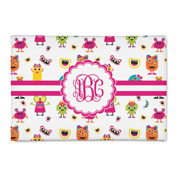 Custom Girly Monsters 2' x 3' Indoor Area Rug (Personalized)