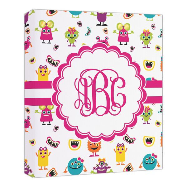 Custom Girly Monsters Canvas Print - 20x24 (Personalized)