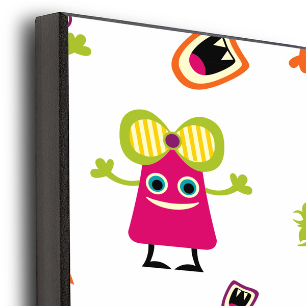 Girly Monsters 20x24 Wood Print - Closeup
