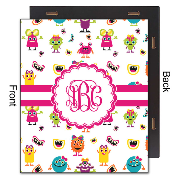 Girly Monsters 20x24 Wood Print - Front & Back View
