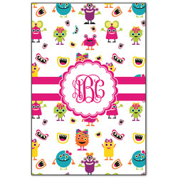 Girly Monsters Wood Print - 20x30 (Personalized)