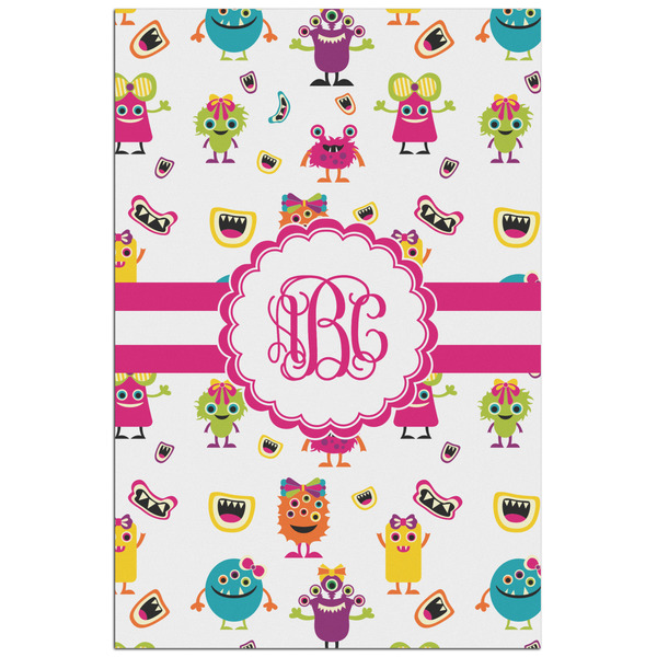 Custom Girly Monsters Poster - Matte - 24x36 (Personalized)