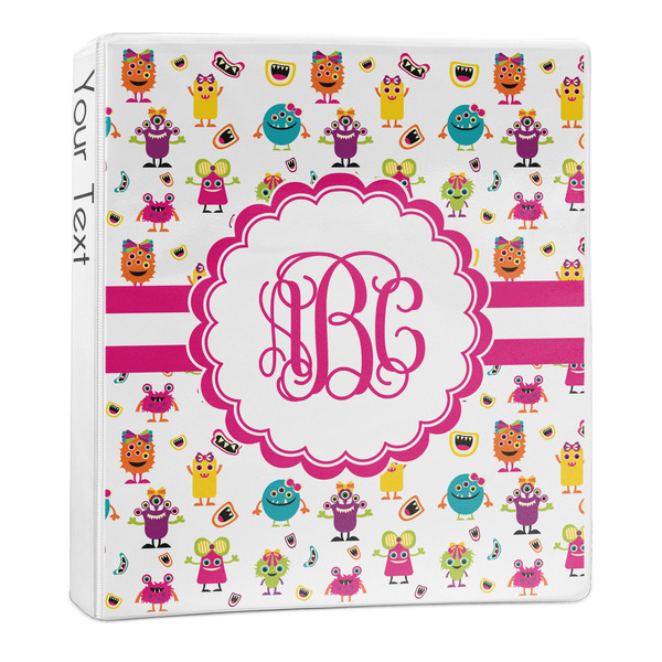 Custom Girly Monsters 3-Ring Binder - 1 inch (Personalized)
