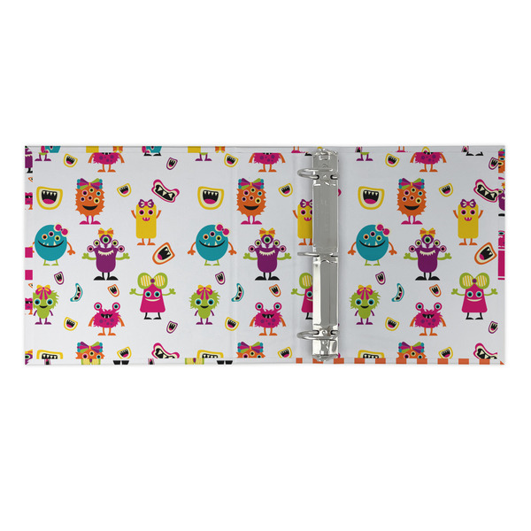 Girly Monsters 3 Ring Binders - Full Wrap - 2" - OPEN INSIDE