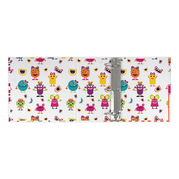 Girly Monsters 3 Ring Binders - Full Wrap - 3" - OPEN INSIDE