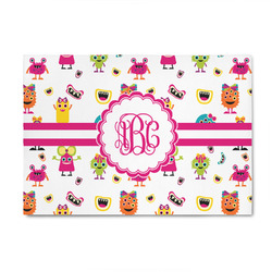 Girly Monsters 4' x 6' Indoor Area Rug (Personalized)