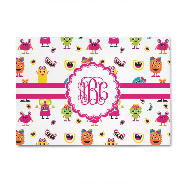 Custom Girly Monsters 4' x 6' Indoor Area Rug (Personalized)