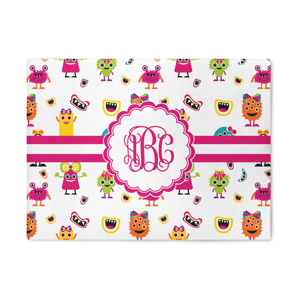 Custom Girly Monsters 5' x 7' Patio Rug (Personalized)