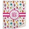Girly Monsters Sherpa Throw Blanket (Personalized)
