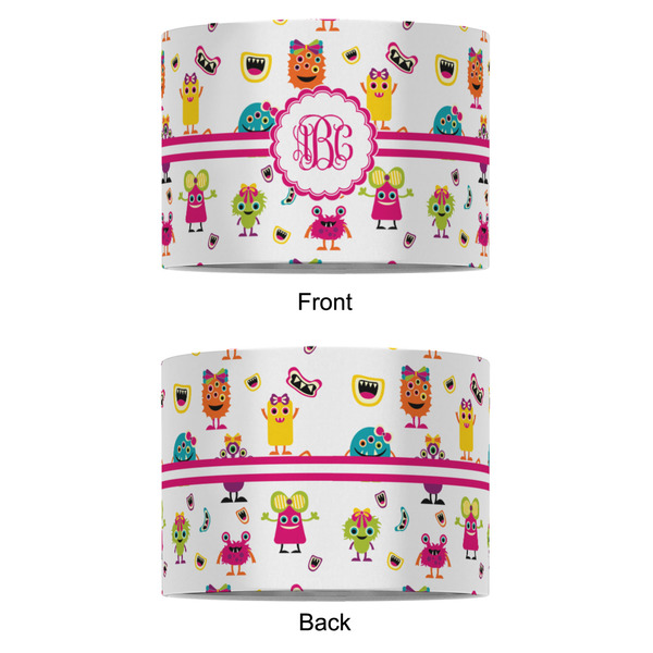 Girly Monsters 8" Drum Lampshade - APPROVAL (Fabric)