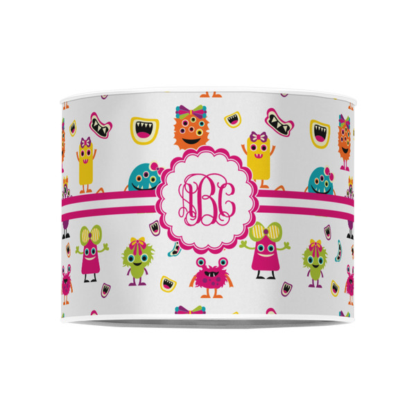Girly Monsters 8" Drum Lampshade - FRONT (Poly Film)