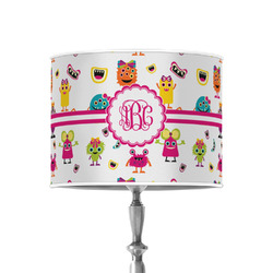 Girly Monsters 8" Drum Lamp Shade - Poly-film (Personalized)