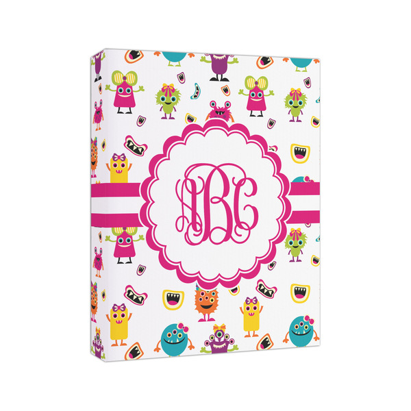 Girly Monsters 8x10 - Canvas Print - Angled View