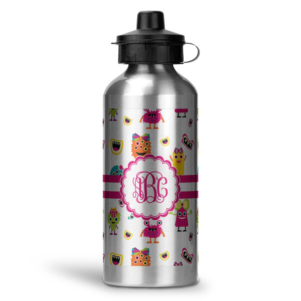 Custom Girly Monsters Water Bottle - Aluminum - 20 oz (Personalized)
