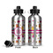 Girly Monsters Aluminum Water Bottle - Front and Back