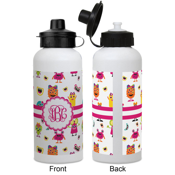 Girly Monsters Aluminum Water Bottle - White APPROVAL