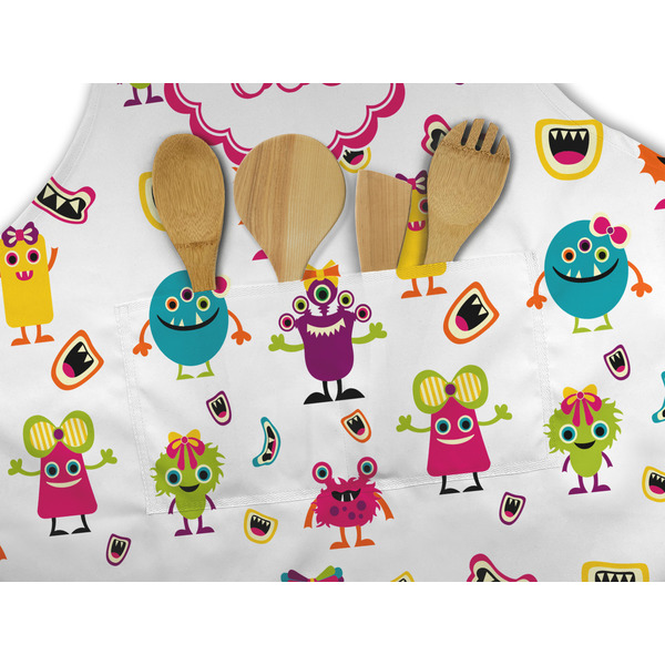 Girly Monsters Apron - Pocket Detail with Props