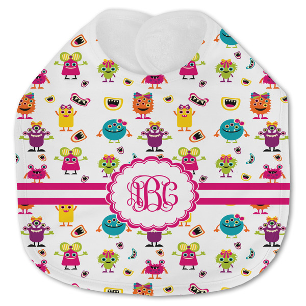 Girly Monsters Baby Bib - AFT closed