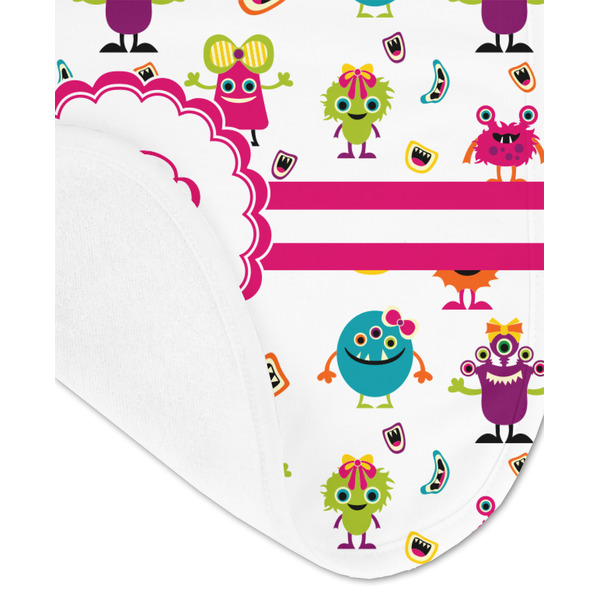 Girly Monsters Baby Bib - AFT detail