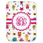 Girly Monsters Baby Swaddling Blanket (Personalized)